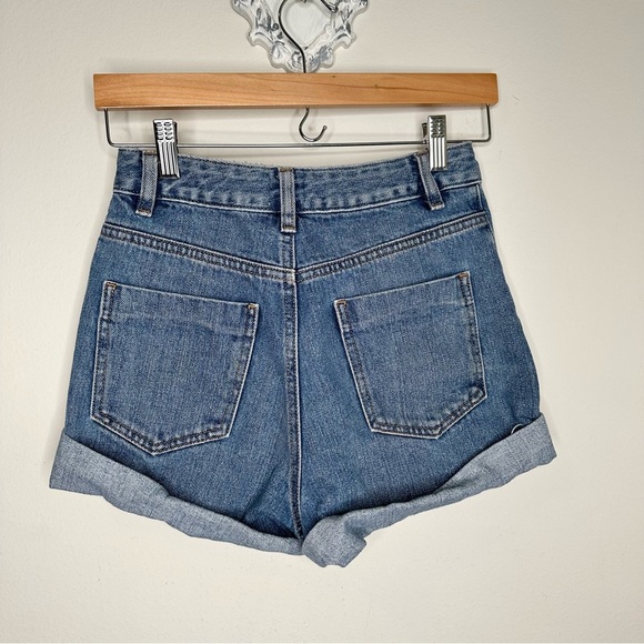 ASOS high waist denim shorts - Picture 7 of 9